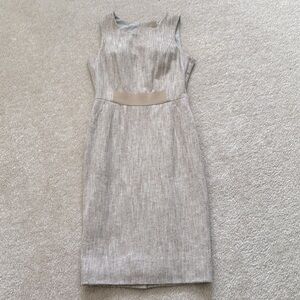 PORTS cotton tweed classic dress with a small open back. Can wear bra tho!